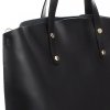 Bőr táska shopper bag Genuine Leather fekete 6047